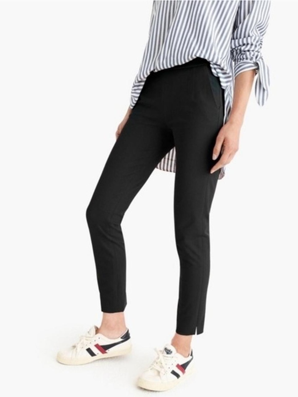 J.Crew Martie Slim Crop Pant in bi-stretch cotton